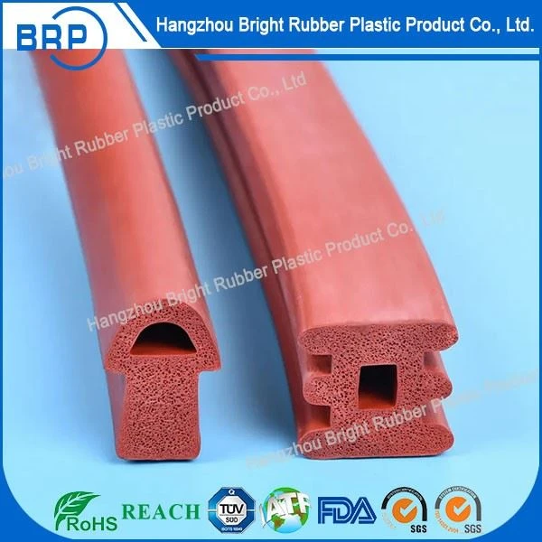 Extruded Rubber Profile Rubber Sponge Silicone Extrusion